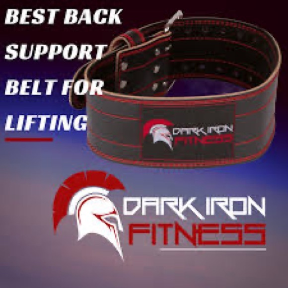 Dark Iron Weightlifting Fitness Belt Men Women - Picture 2 of 8